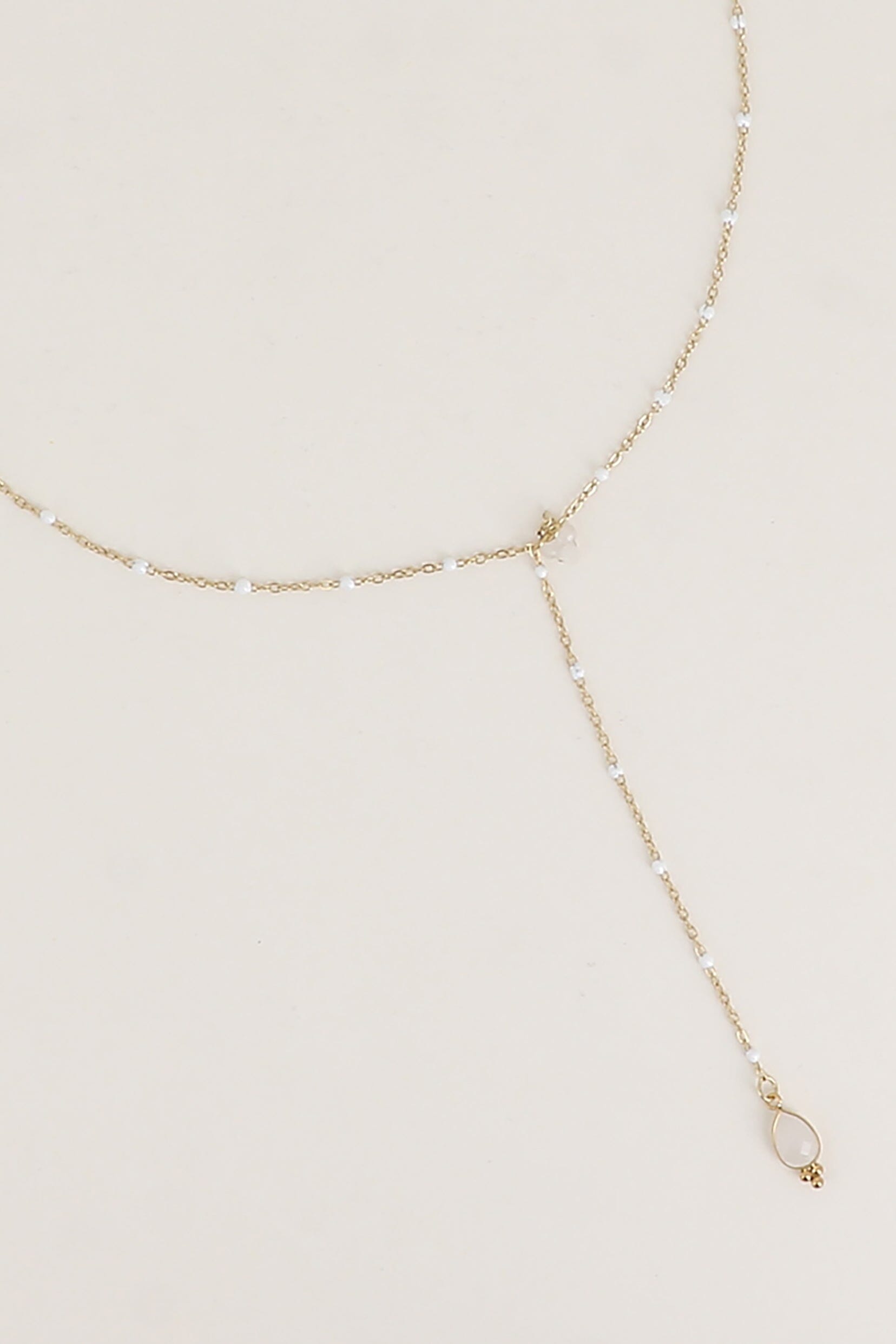 Collier Y Bohm Paris - Aveny Collier en Y Bohm Paris Agate blanche 