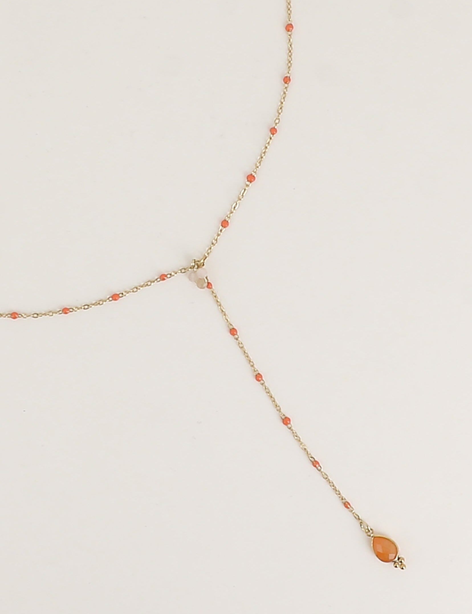 Collier Y Bohm Paris - Aveny Collier en Y Bohm Paris Aventurine rouge 