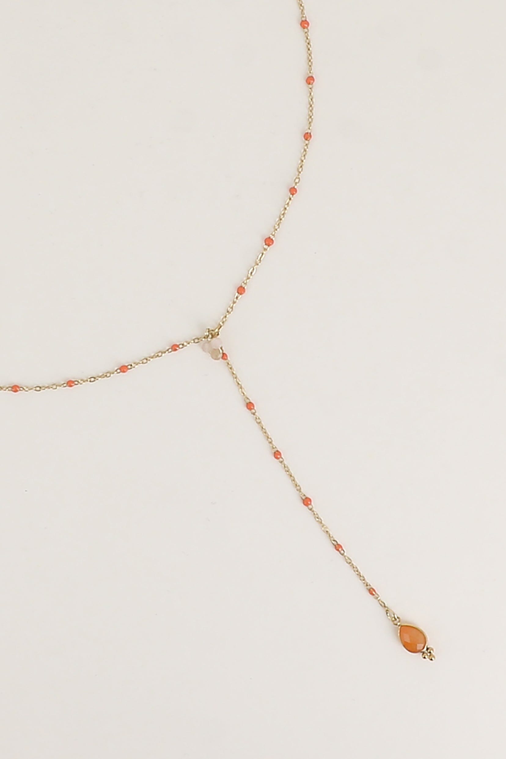 Collier Y Bohm Paris - Aveny Collier en Y Bohm Paris Aventurine rouge 