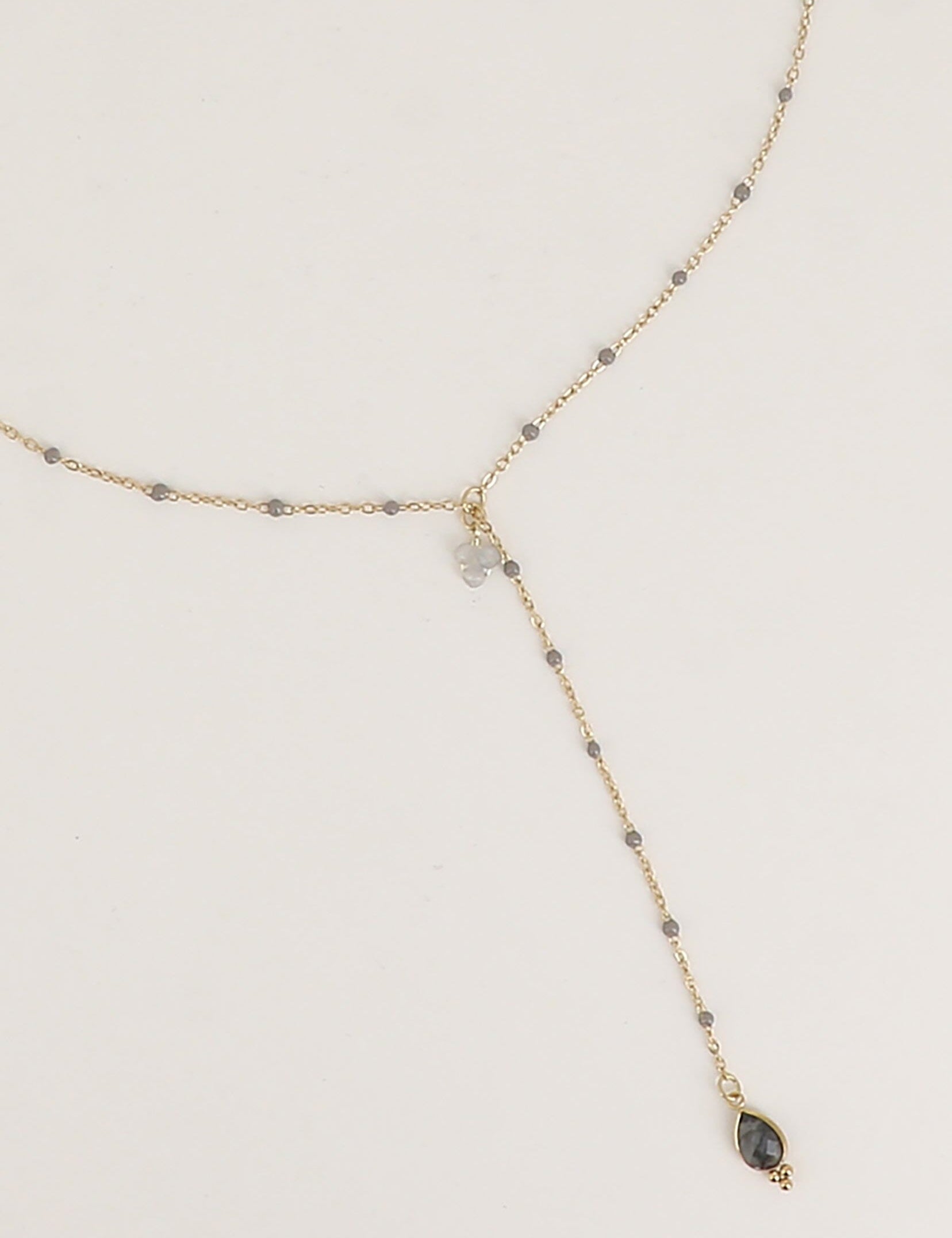 Collier Y Bohm Paris - Aveny Collier en Y Bohm Paris Labradorite 