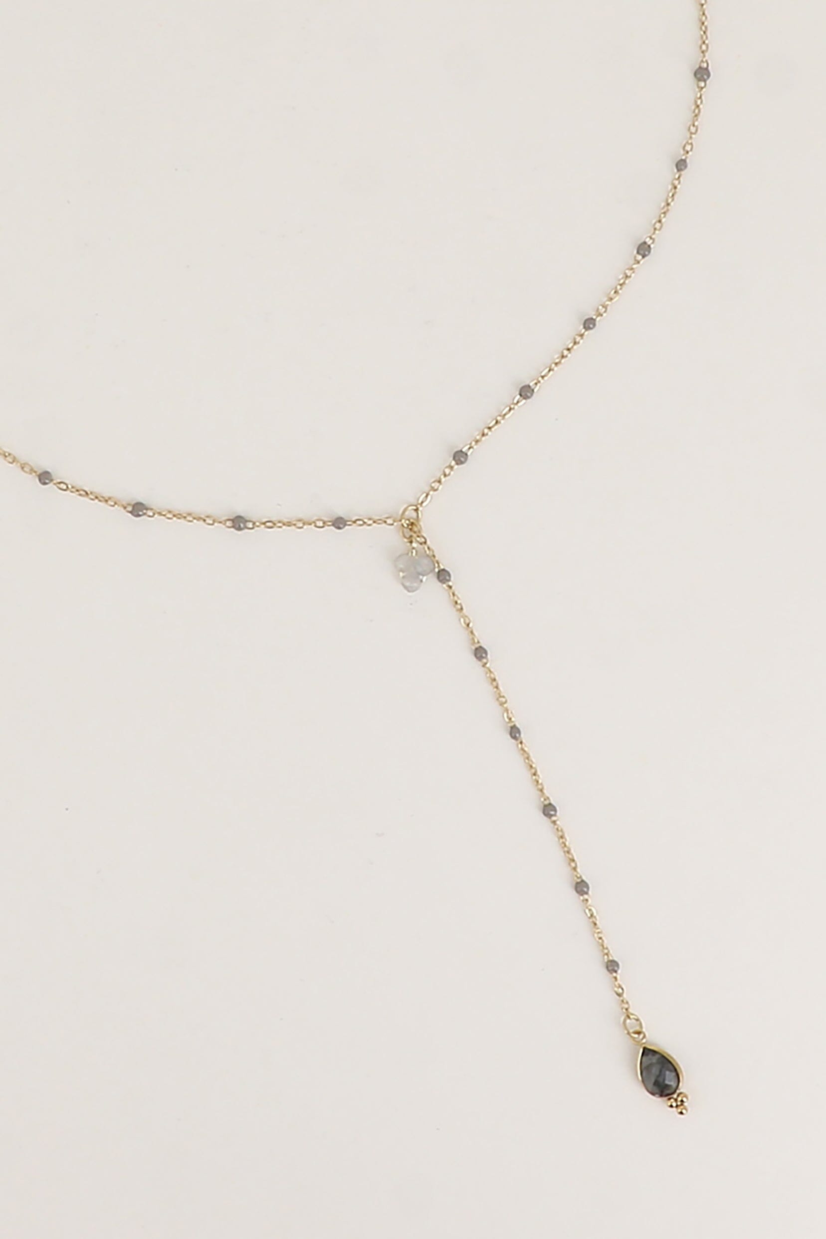 Collier Y Bohm Paris - Aveny Collier en Y Bohm Paris Labradorite 