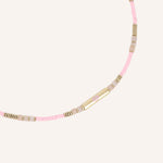 Colliers Bohm Paris - Leana Colliers sur fil Bohm Paris Quartz rose 