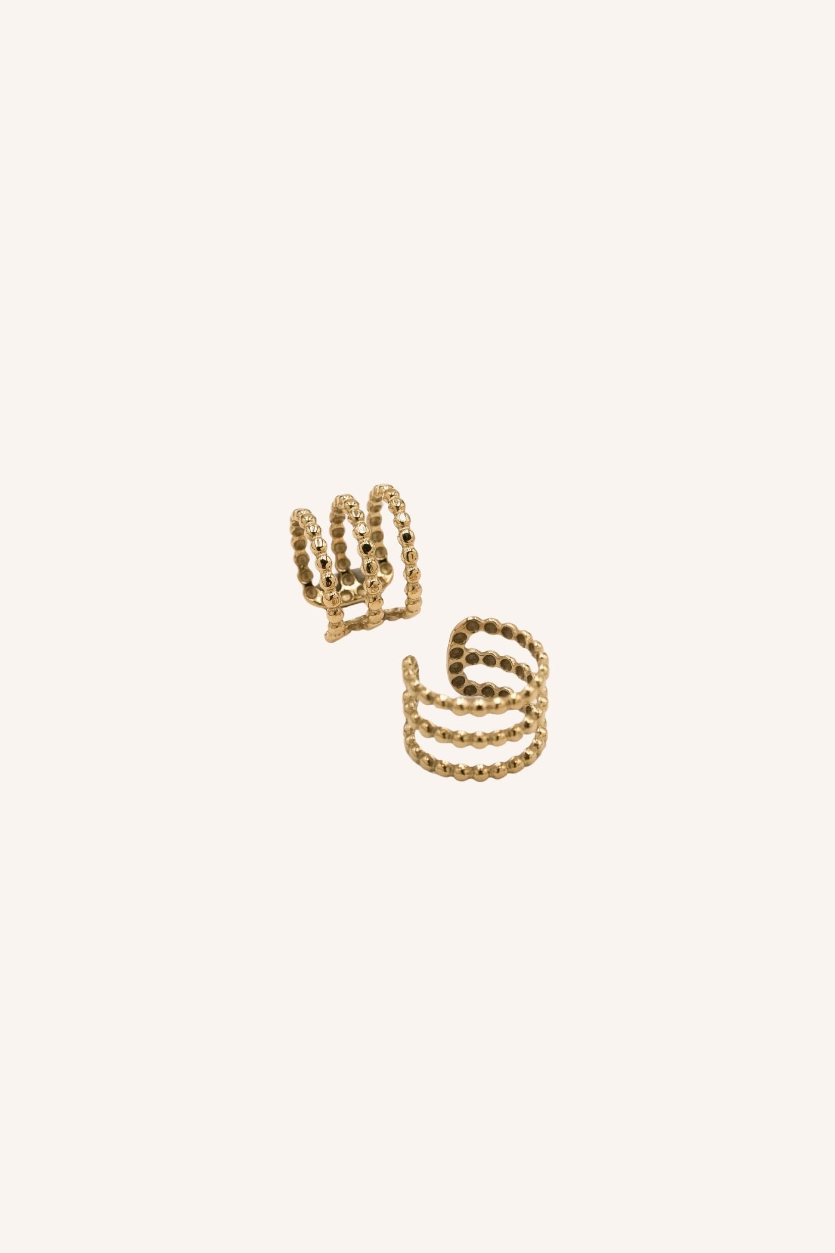 Earcuff Bohm Paris - Tria Boucles d'oreilles type earcuff Bohm Paris Doré 