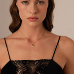 Pendentif médaille à graver Coeur - doré Bohm Paris 