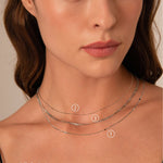 Pendentif médaille à graver Elisabeth - Argenté Bohm Paris 