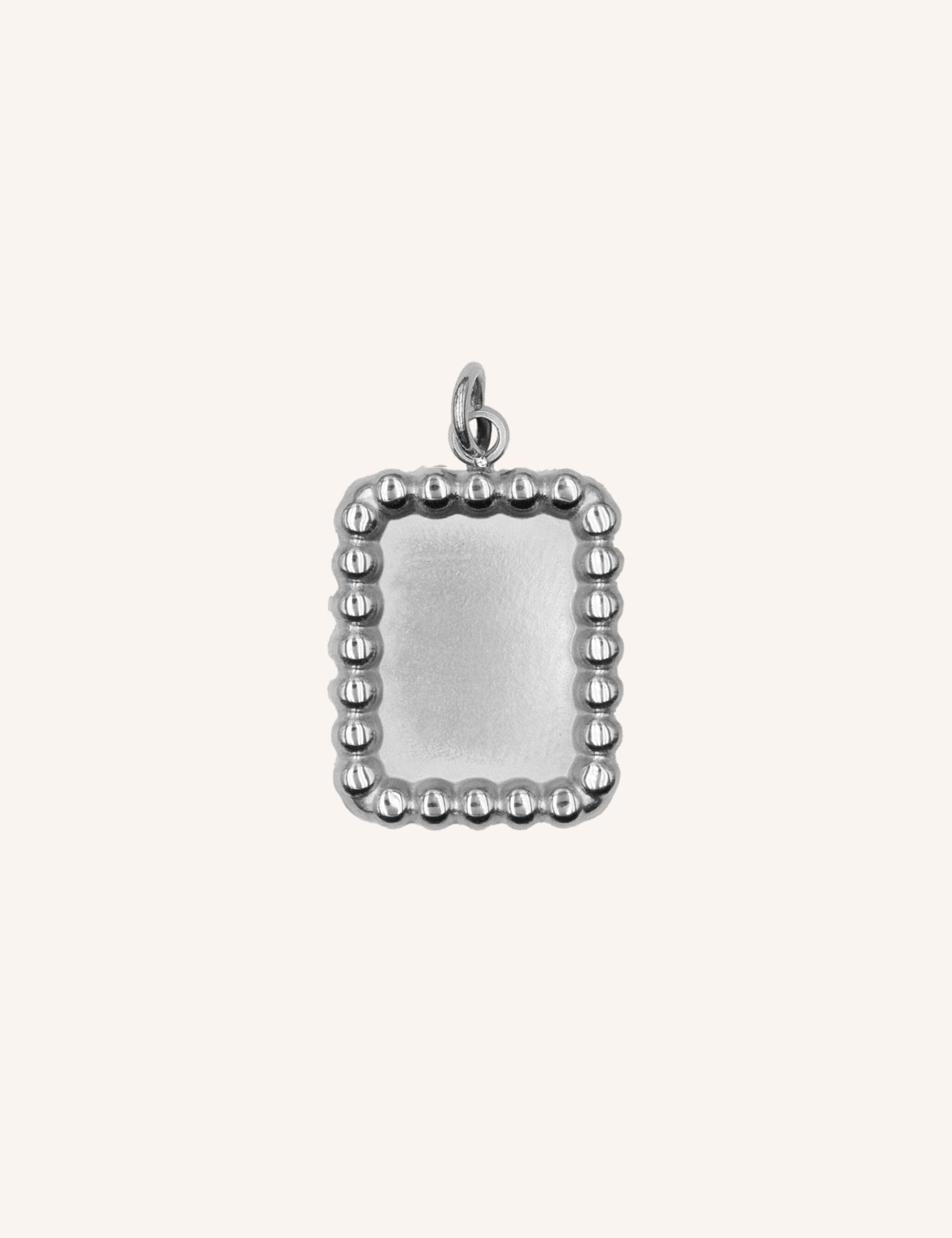 Pendentif médaille à graver Louison - argenté Bohm Paris 