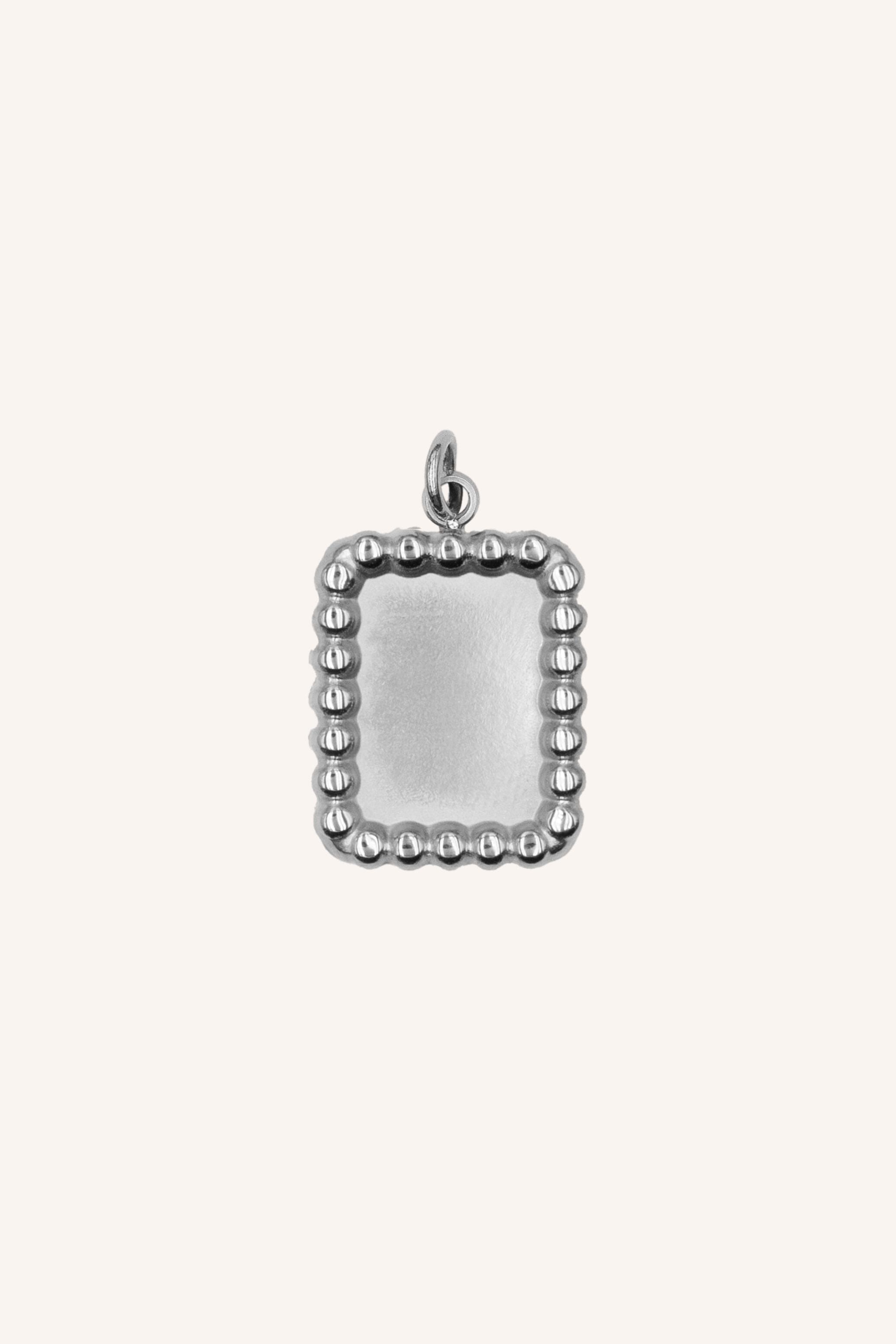 Pendentif médaille à graver Louison - argenté Bohm Paris 