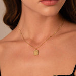 Pendentif médaille à graver Louison - doré Bohm Paris 