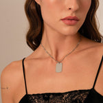 Pendentif médaille à graver Mattew - argenté Bohm Paris 