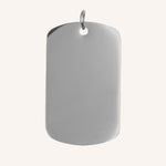 Pendentif médaille à graver Mattew - argenté Bohm Paris 