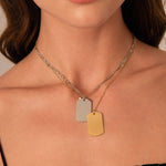 Pendentif médaille à graver Mattew - argenté Bohm Paris 