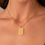 Pendentif médaille à graver Mattew - doré Bohm Paris 