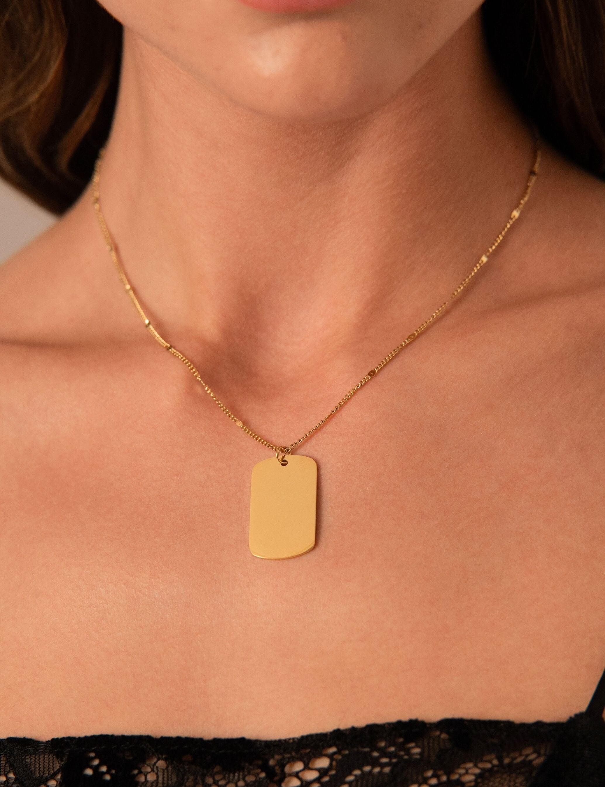 Pendentif médaille à graver Mattew - doré Bohm Paris 