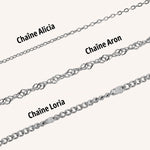 Pendentif médaille à graver Olivia - Argenté Bohm Paris 