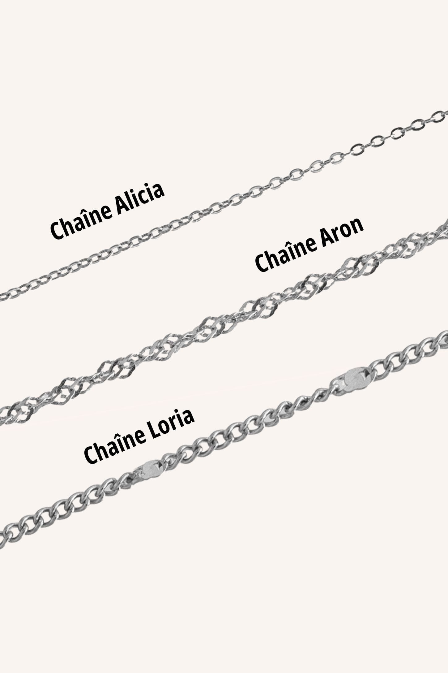 Pendentif médaille à graver Olivia - Argenté Bohm Paris 