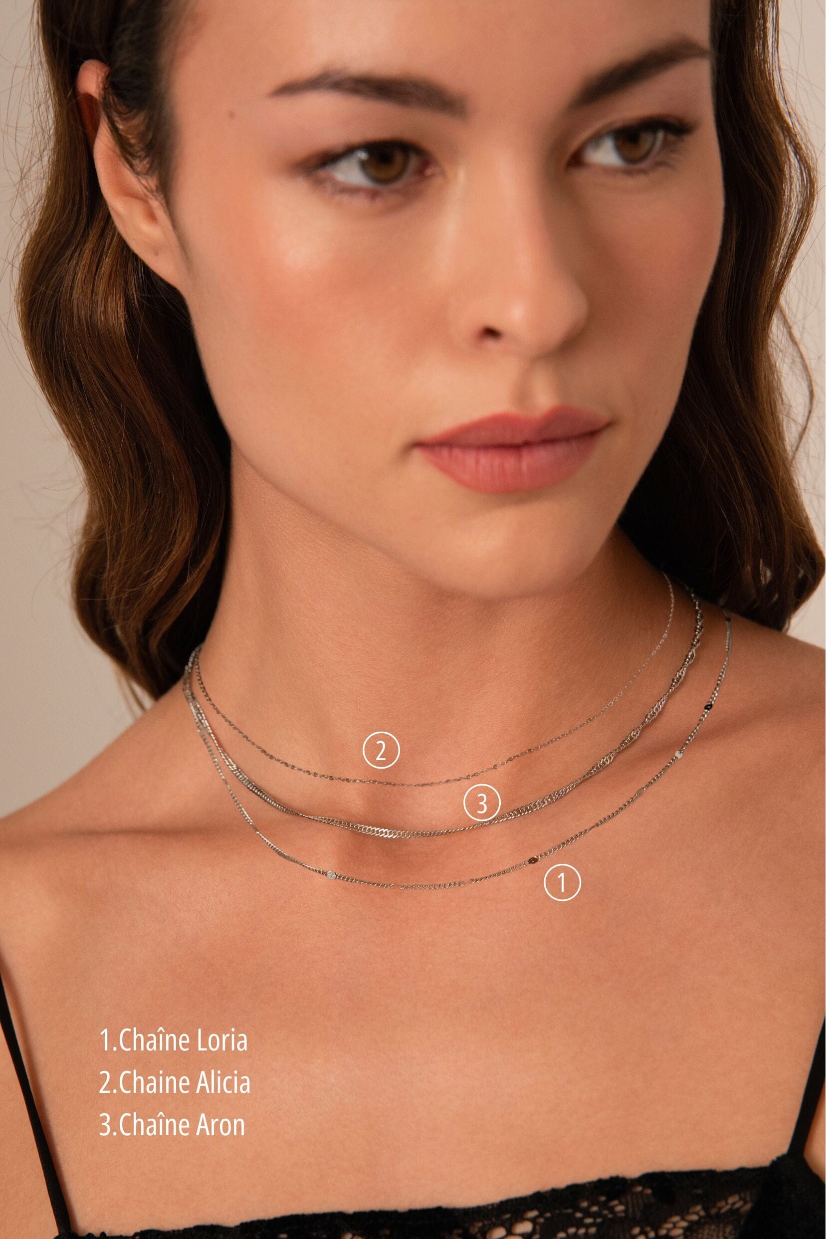 Pendentif médaille à graver Olivia - Argenté Bohm Paris 