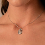 Pendentif médaille à graver Olivia - Argenté Bohm Paris 