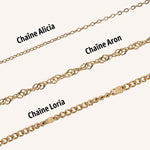 Pendentif médaille à graver Olivia - doré Bohm Paris 