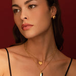 Pendentif médaille à graver Olivia - doré Bohm Paris 