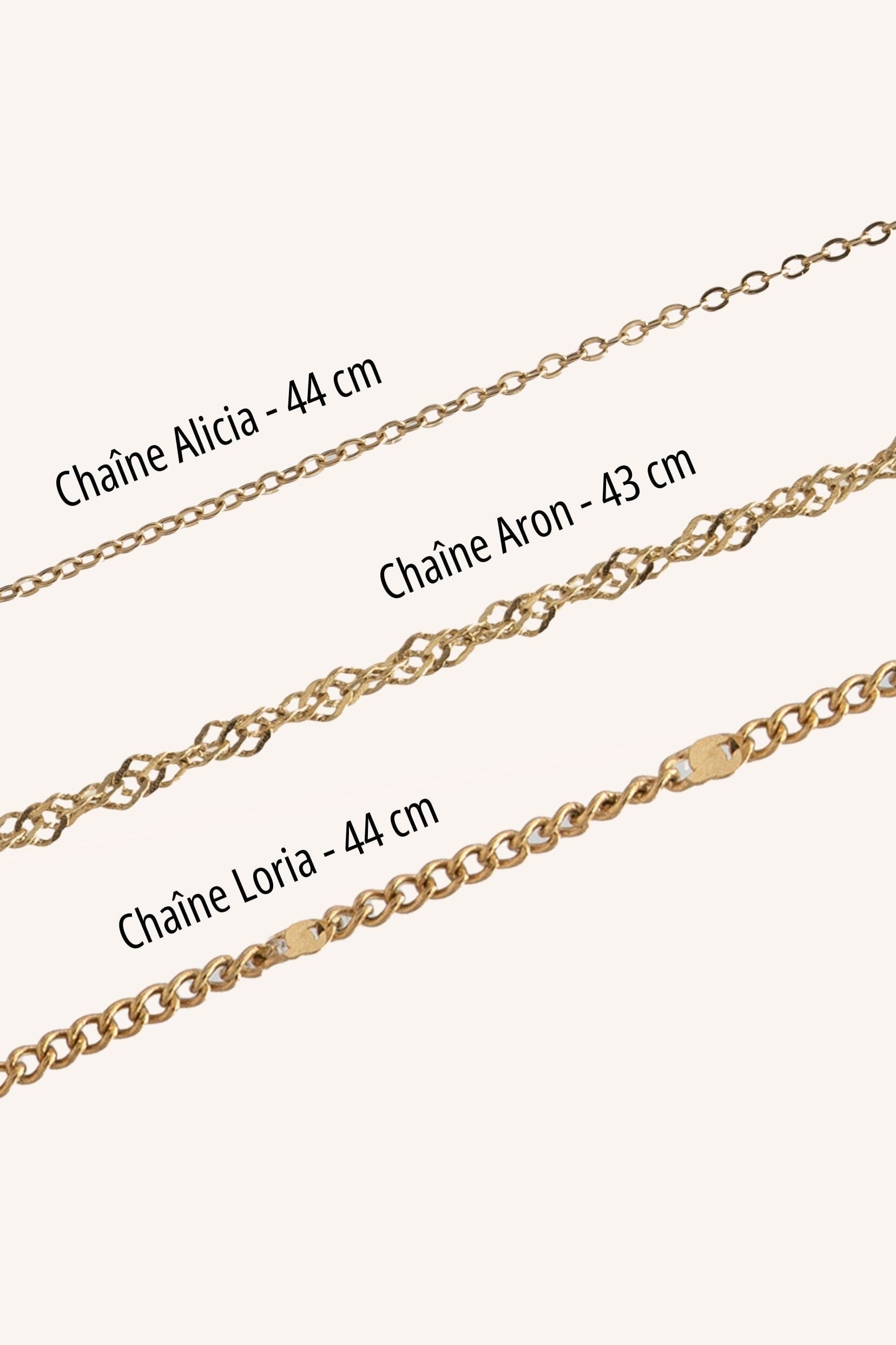 Pendentif médaille à graver Olivia - doré Bohm Paris 