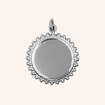 Pendentif médaille à graver - Sidoni Bohm Paris Argenté 