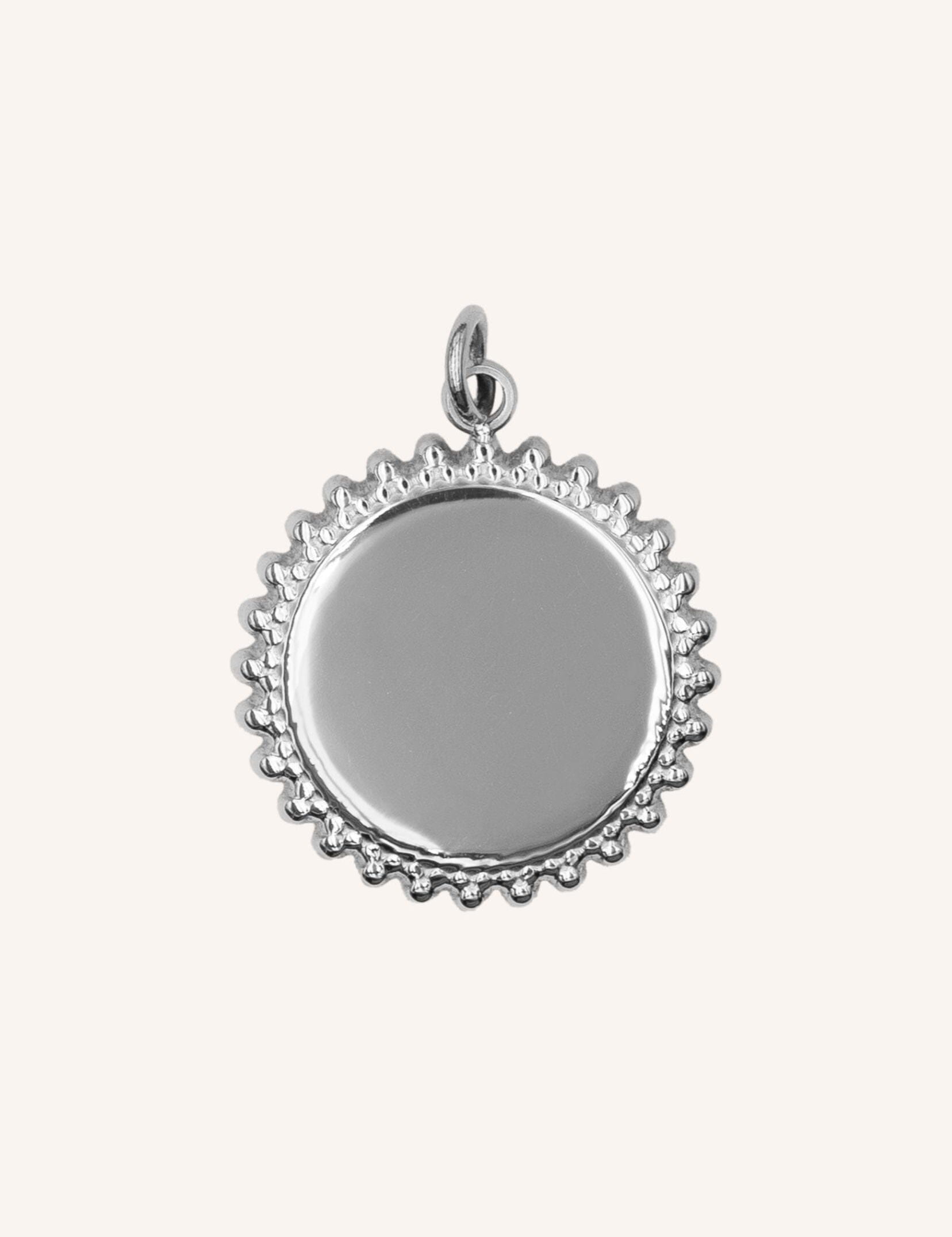 Pendentif médaille à graver - Sidoni Bohm Paris Argenté 