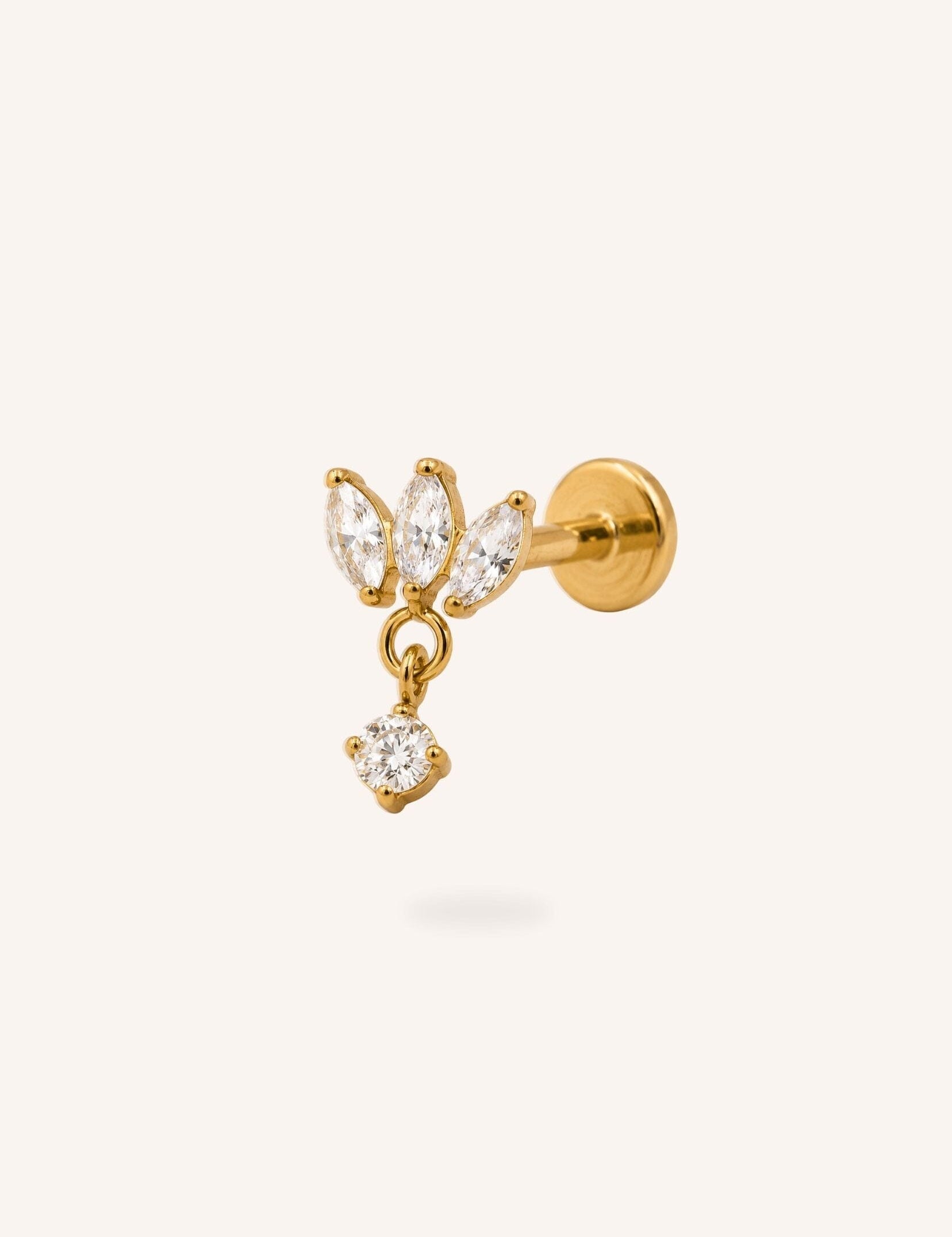 Piercing Bohm Paris - Éclat Boucles d'oreilles type Piercing Bohm Paris Doré 
