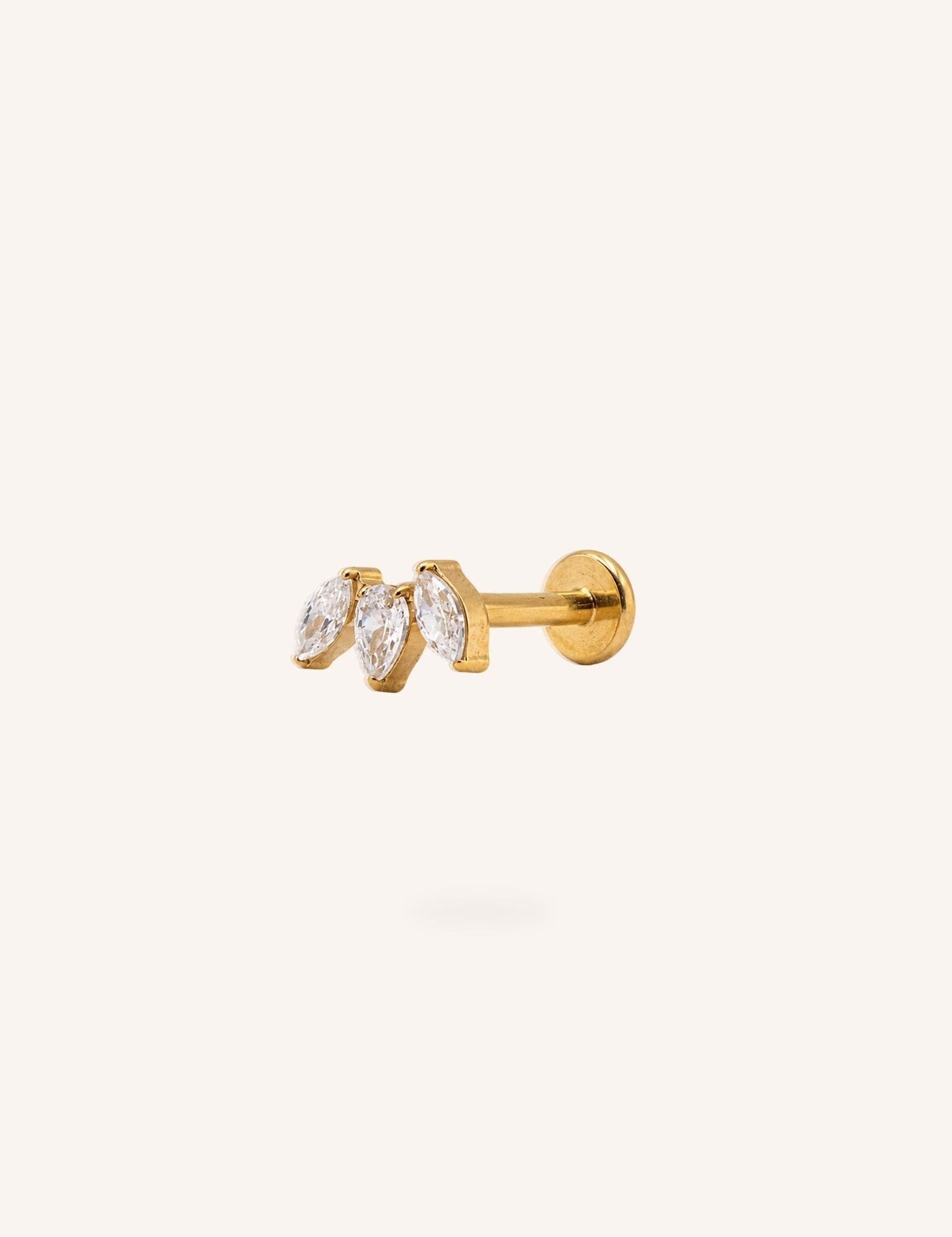 Piercing Bohm Paris - Élaris Boucles d'oreilles type Piercing Bohm Paris Doré 