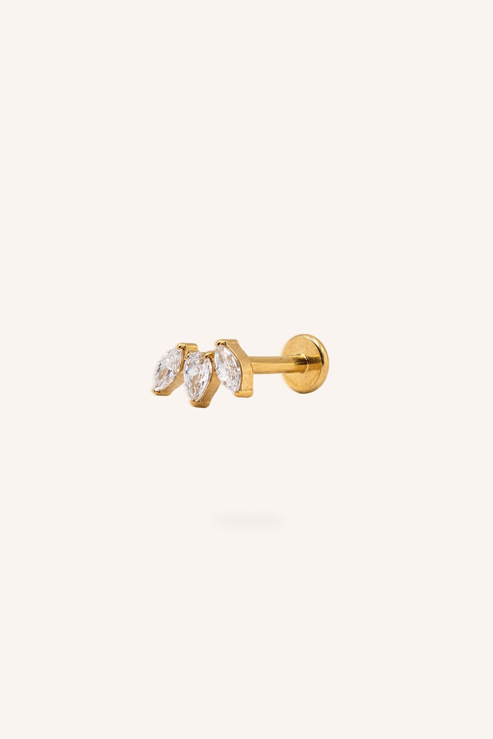 Piercing Bohm Paris - Élaris Boucles d'oreilles type Piercing Bohm Paris Doré 
