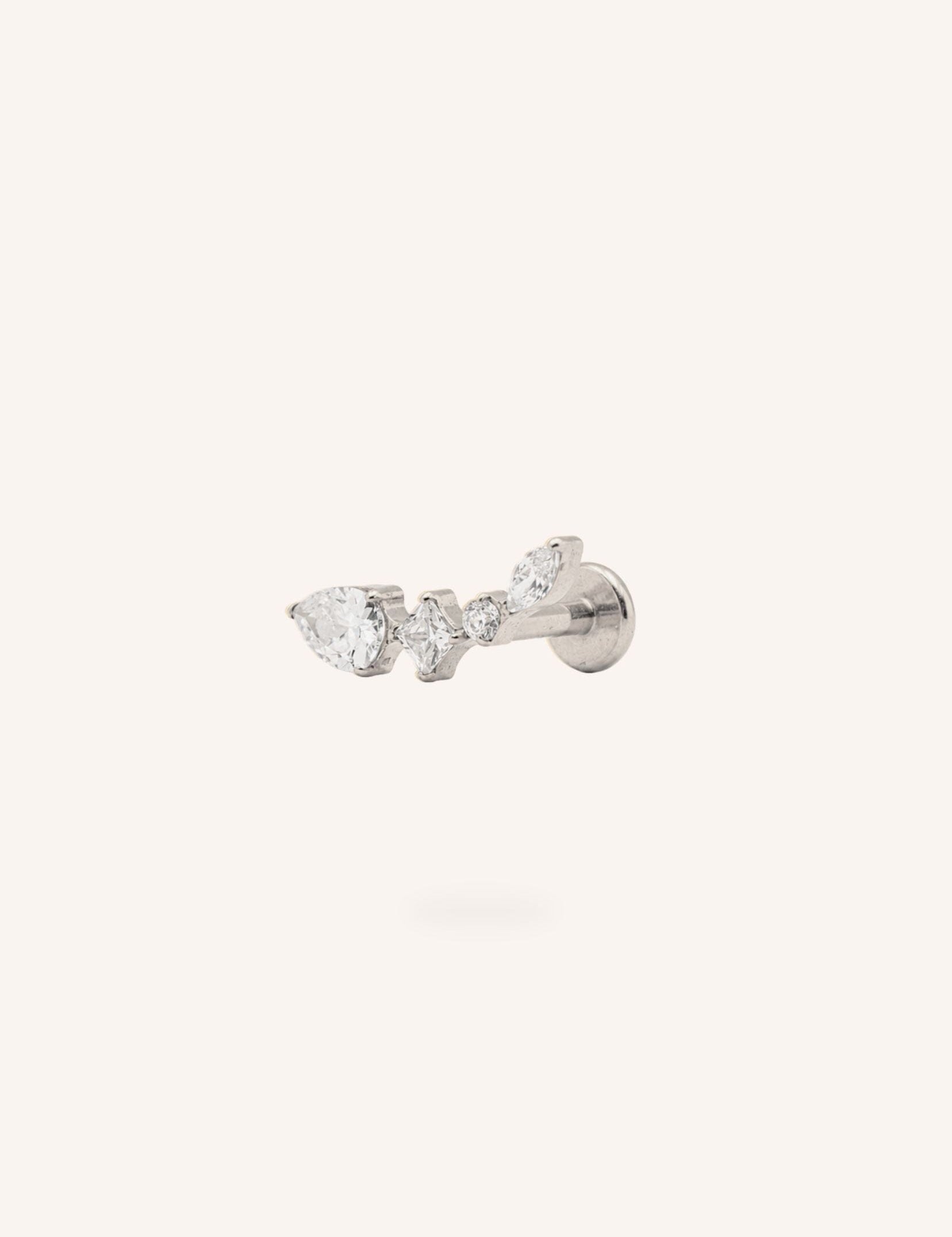Piercing Bohm Paris - Isoria Boucles d'oreilles type Piercing Bohm Paris Argenté 