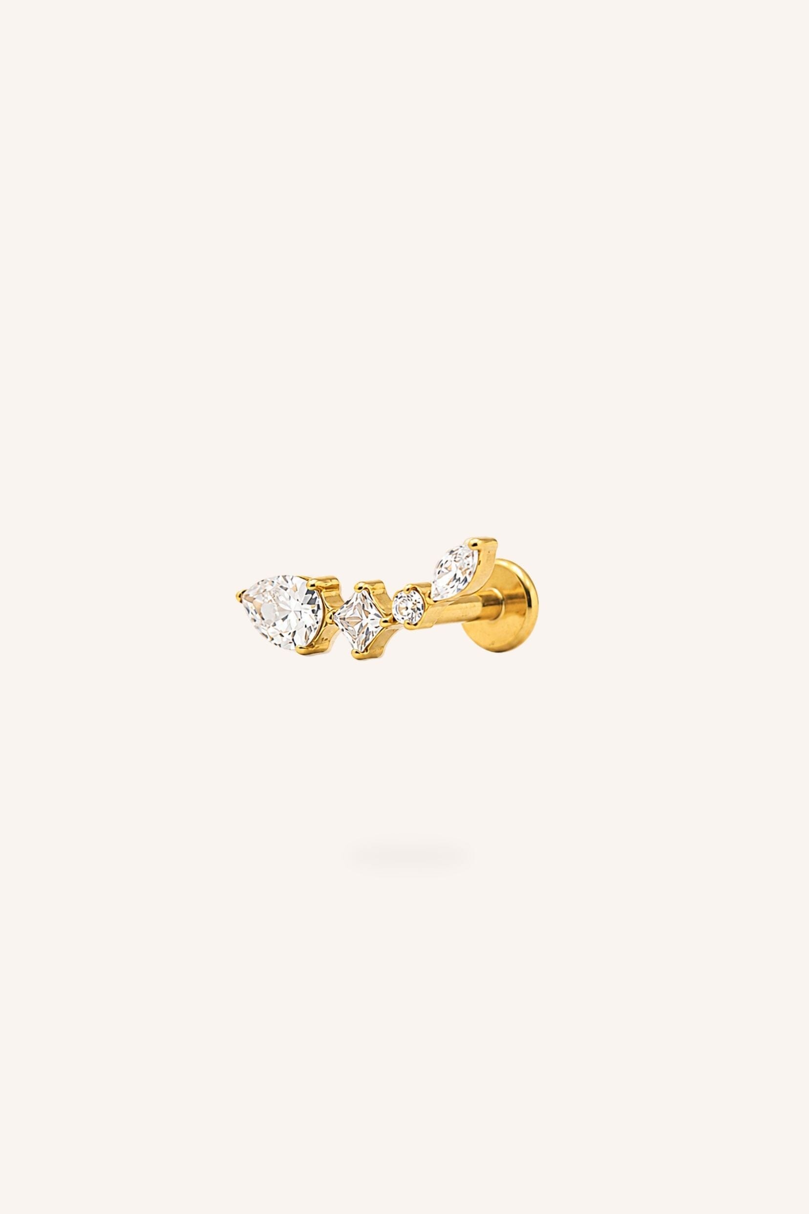 Piercing Bohm Paris - Isoria Boucles d'oreilles type Piercing Bohm Paris Doré 