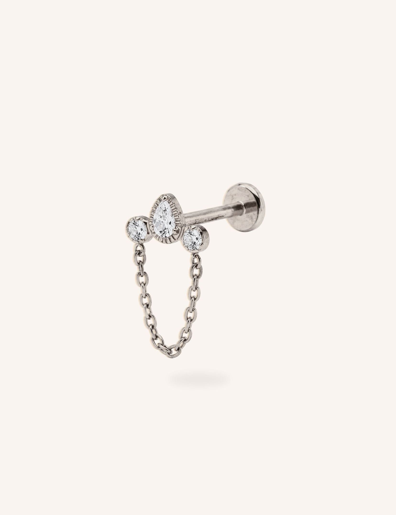 Piercing Bohm Paris - Lunaria Boucles d'oreilles type Piercing Bohm Paris Argenté 