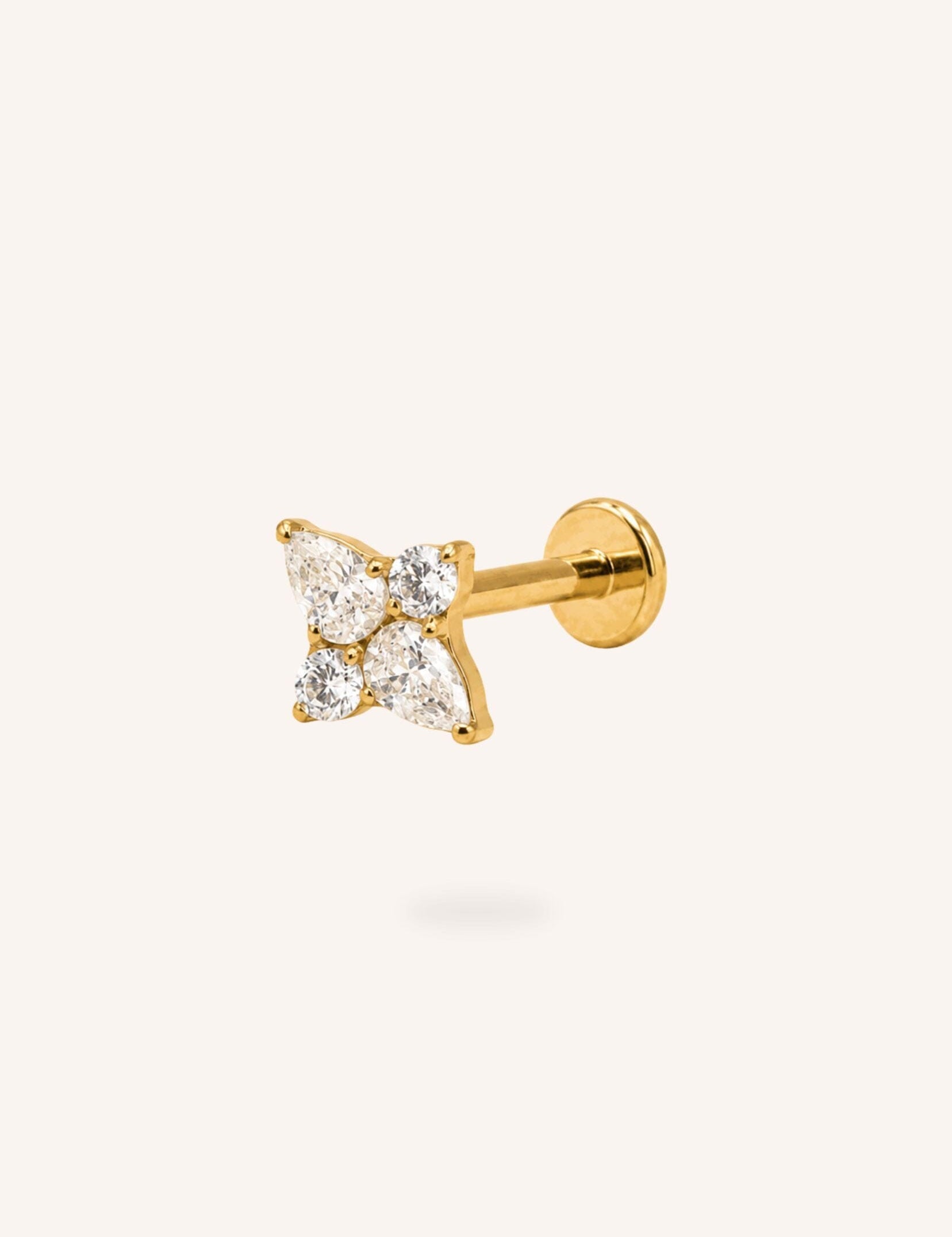 Piercing Bohm Paris - Morphéa Boucles d'oreilles type Piercing Bohm Paris Doré 