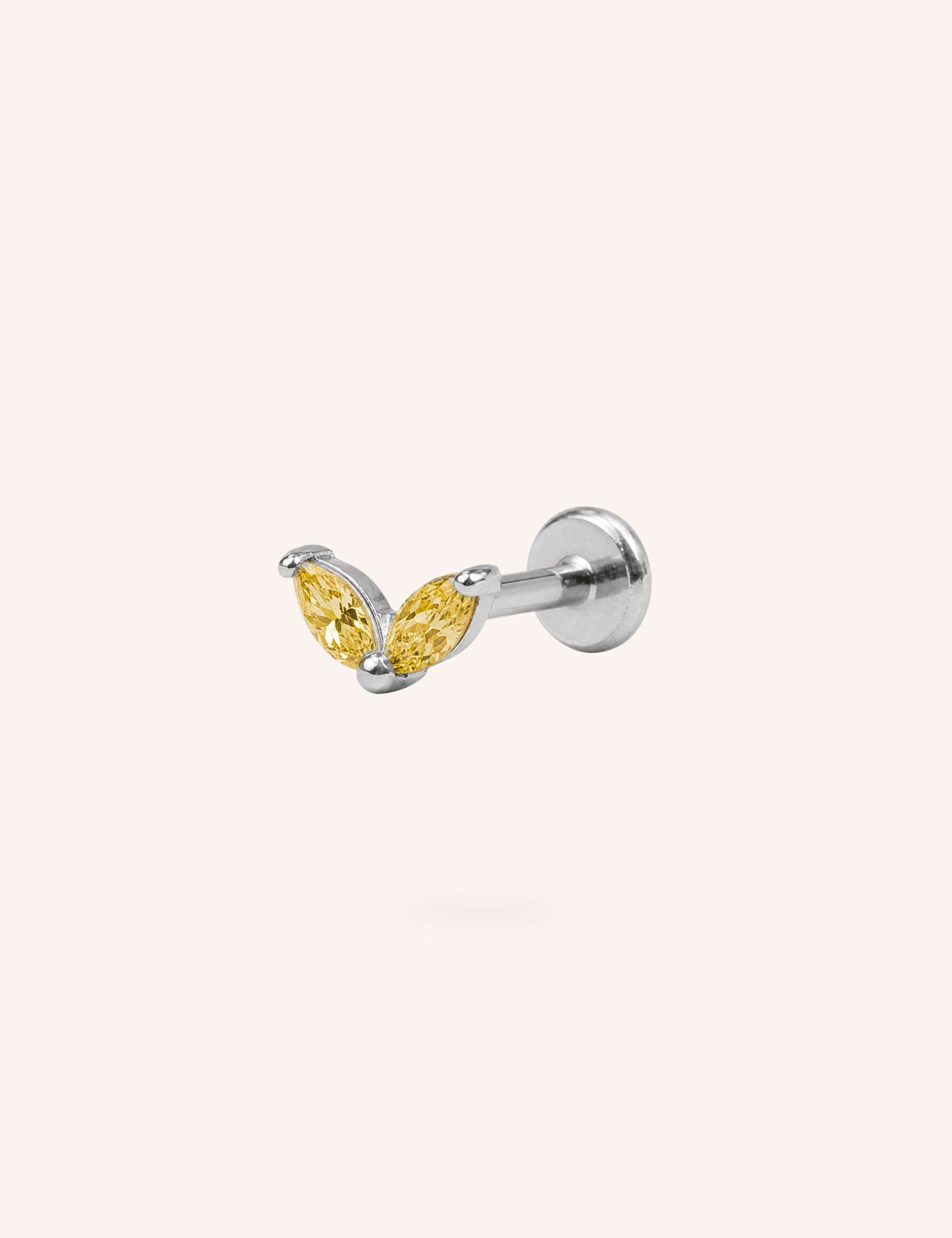 Piercing Bohm Paris - Naïs Boucles d'oreilles type Piercing Bohm Paris Jaune 