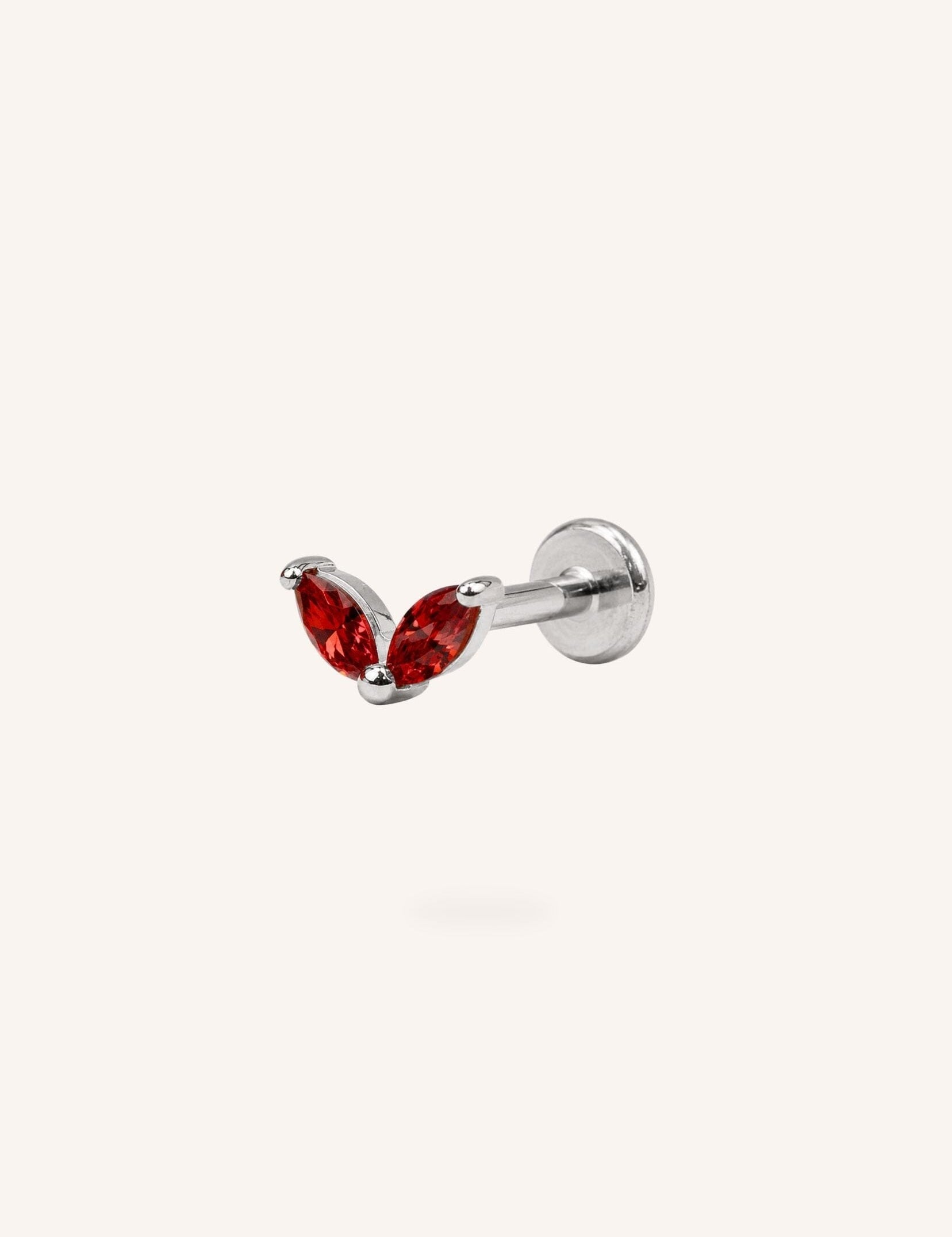 Piercing Bohm Paris - Naïs Boucles d'oreilles type Piercing Bohm Paris Rouge 