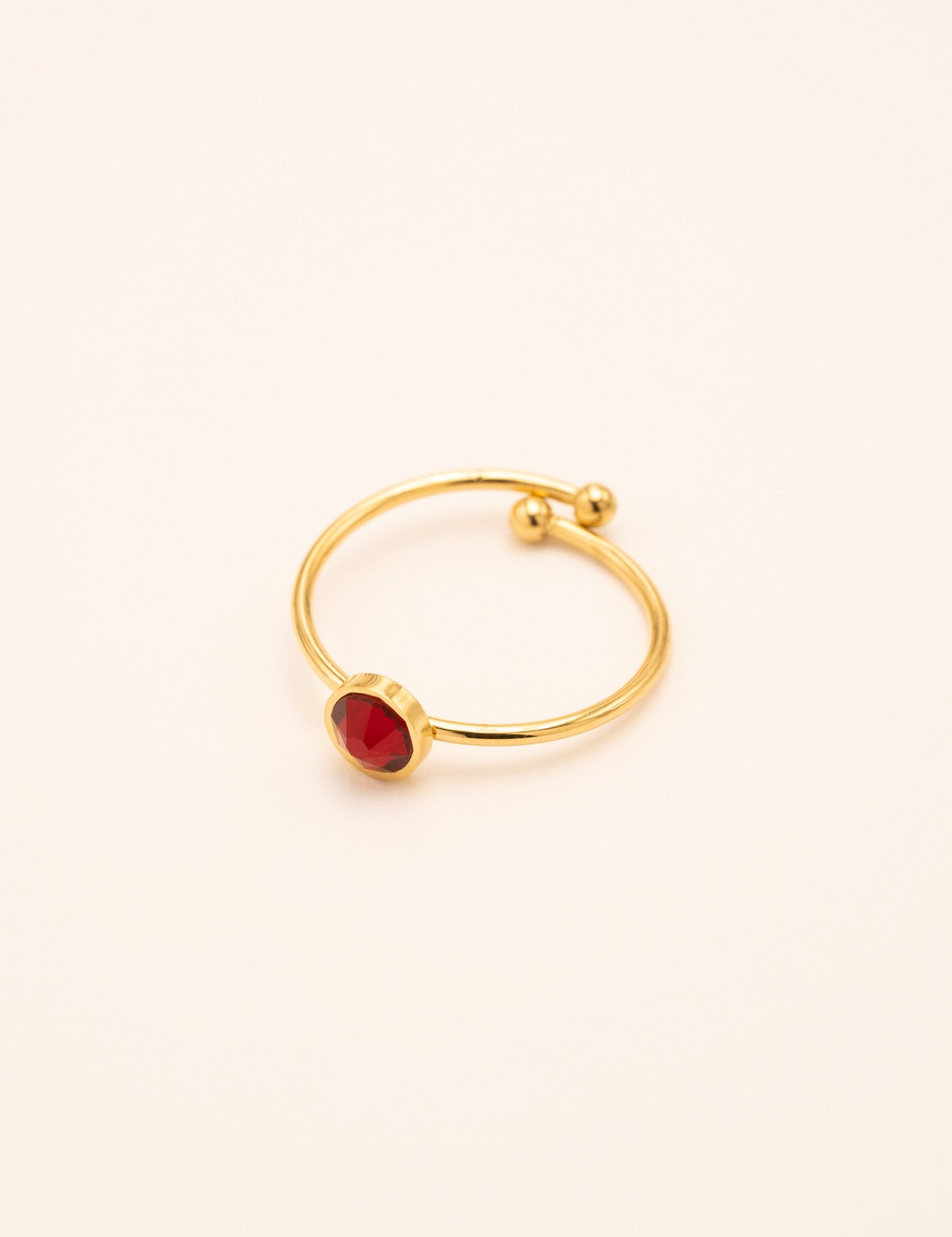 Bague Ally Bague Bohm Paris Rouge carmin 