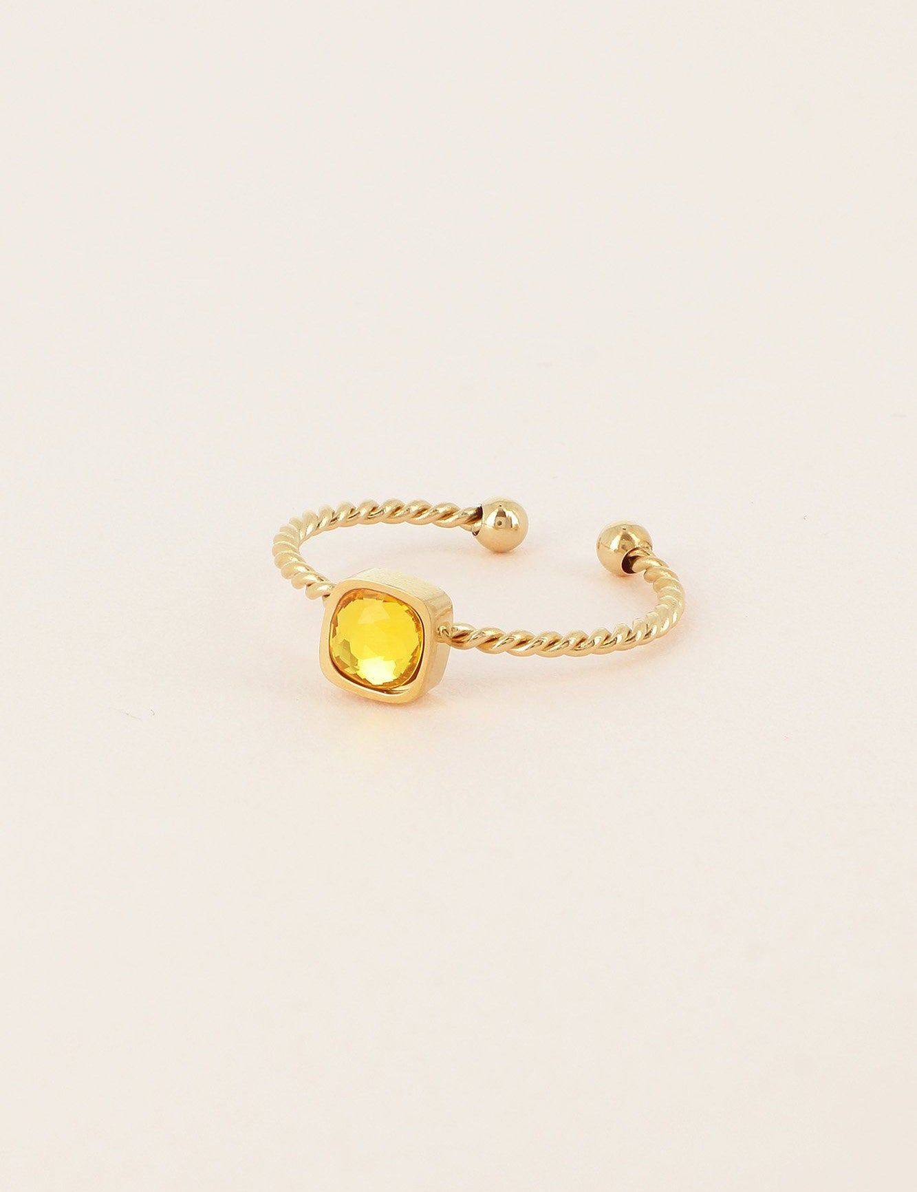 Bague Amael Bague Bohm Paris Jaune Topaz 