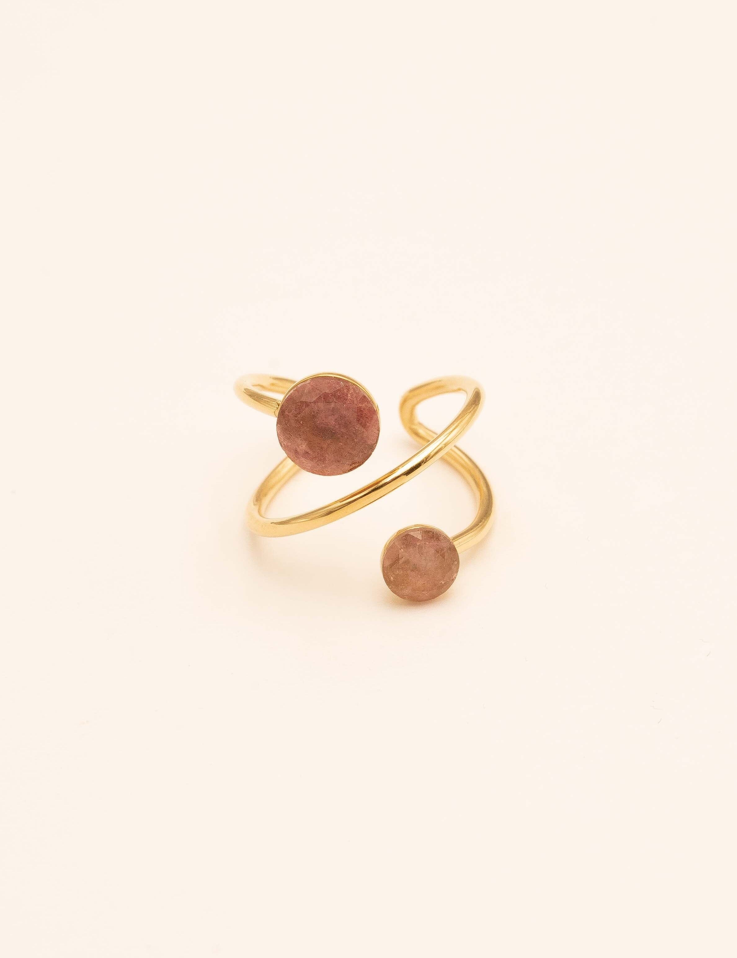 Bague Bohm Paris - Calista Bague Bohm Paris Quartz fraise 
