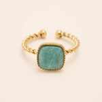 Bague Bohm Paris - Chloefina Bague Bohm Paris Amazonite 