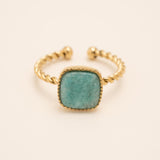 Bague Bohm Paris - Chloefina Bague Bohm Paris Amazonite 