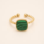 Bague Bohm Paris - Chloefina Bague Bohm Paris Malachite 