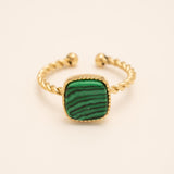 Bague Bohm Paris - Chloefina Bague Bohm Paris Malachite 