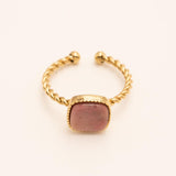 Bague Bohm Paris - Chloefina Bague Bohm Paris Rhodonite 