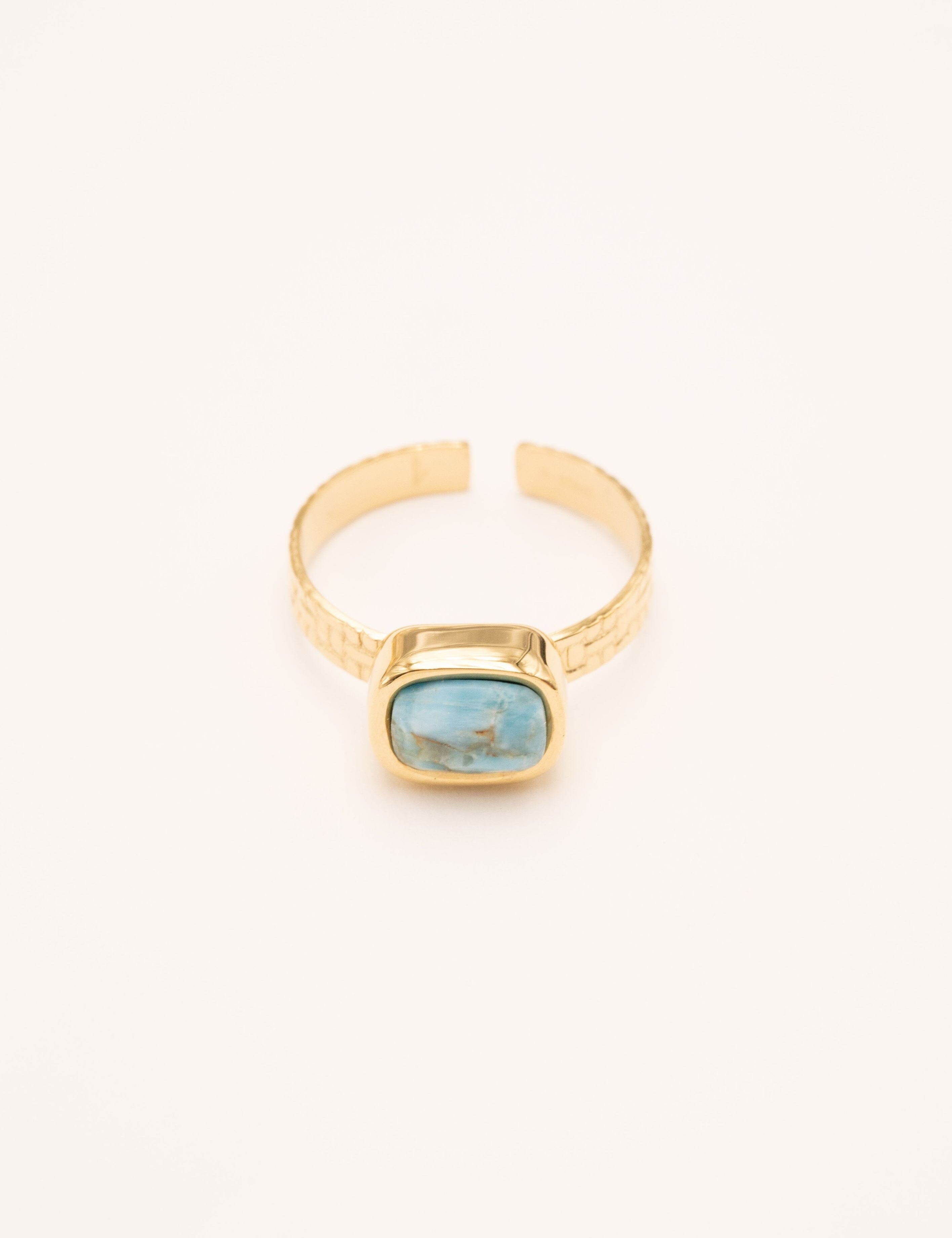Bague Bohm Paris - Cindy Bague Bohm Paris Howlite bleu 