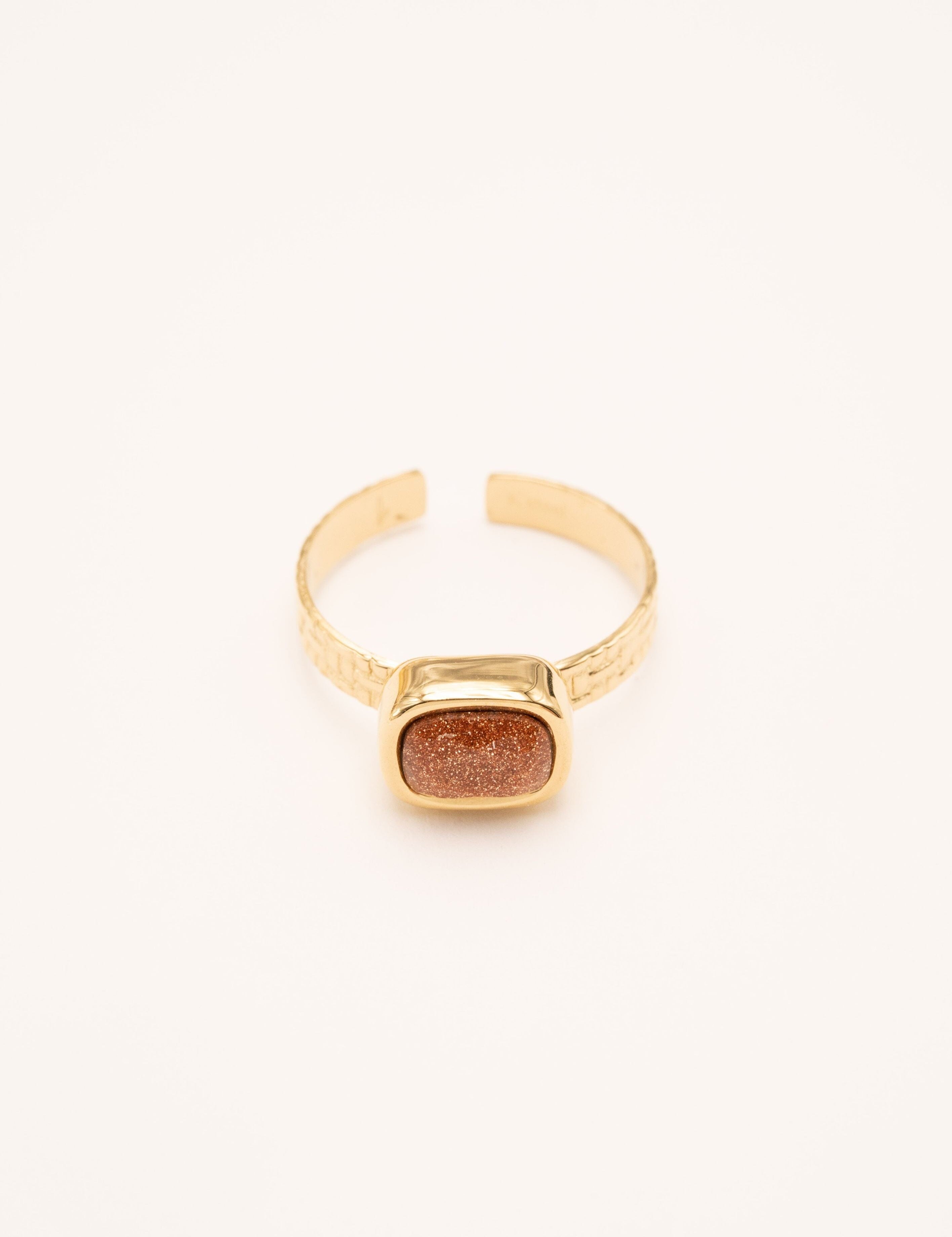 Bague Bohm Paris - Cindy Bague Bohm Paris Pierre de sable d or 