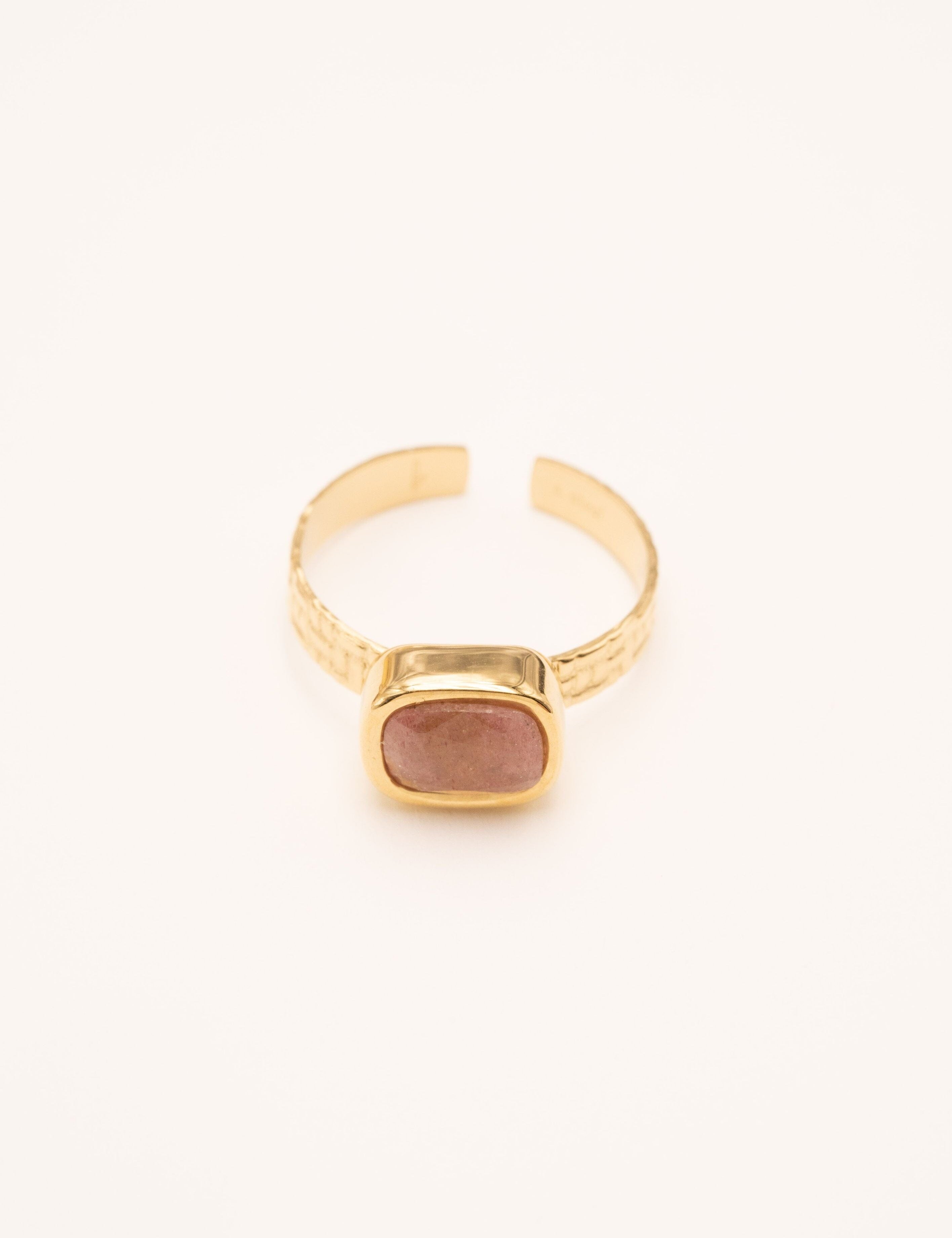 Bague Bohm Paris - Cindy Bague Bohm Paris Quartz fraise 