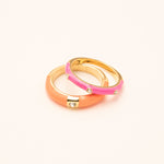 Bague Bohm Paris - Dario Bague Bohm Paris 53 Corail émail 