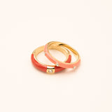 Bague Bohm Paris - Dario Bague Bohm Paris 53 rouge émail 