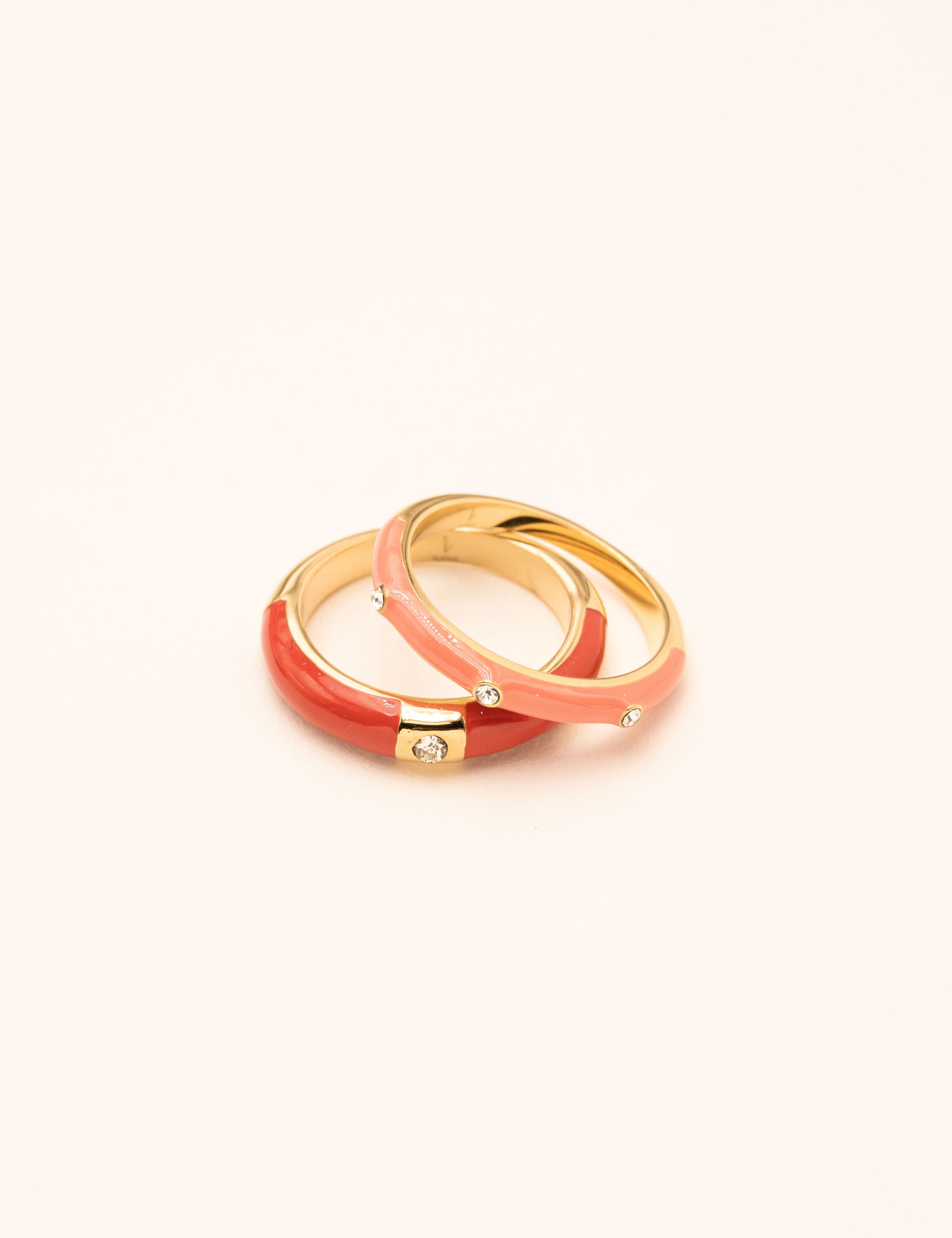 Bague Bohm Paris - Dario Bague Bohm Paris 53 rouge émail 