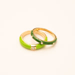 Bague Bohm Paris - Dario Bague Bohm Paris 53 vert émail 